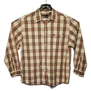 Nautica Mens XL Cotton Casual Button Long Sleeve Shirt Plaid